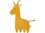Sigikid Musselin Knistertuch Giraffe Tiny Tissues, Knistergreifling, Greifling, Greifspielzeug, Baumwolle, Gelb, 39800