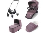 Passeggino Recaro Sadena 3 In 1 + Navicella + Navicella Leggera | Rosa Pallido