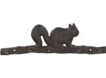 Esschert Design | Appendiabiti Con Scoiattolo - 36 Cm - Robusta Ghisa - Decorativo E Pratico