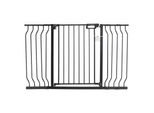 Cancelletto Di Sicurezza Per Porte - Cancelletto Di Sbarramento Per Bambini E Animali Domestici - Cancelletto Per Scale Orientabile Su Entrambi I Lati, Altezza 762 Mm - Cancelletto Per Bambini Nero, Senza Foratura, Larghezza 749-1346 Mm
