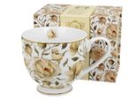Tazza Da Caffè Duo Royal English Roses White In Porcellana, Mug, Tazza Da Tè, Tazza Da Caffè Con Manico 530 Ml