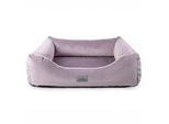 Letto Per Cani Premium Velvet Pink Xl - 103X80X24 Cm | Divano Morbido Per Cani E Gatti