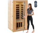Cabina A Infrarossi - Cabina Termica Per Sauna A Infrarossi 1-2 Persone - 1400W - Cabina Sauna Per Il Benessere E Il Relax