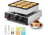 Mini Pancake Maker - Macchina Olandese Per Pancake 9 Pezzi - Macchina Per Dorayaki In Acciaio Inox - Aiuto In Cucina Ideale Per Gli Amanti Degli Snack