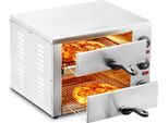 Forno Elettrico Commerciale Per Pizza 305 Mm In Acciaio Inox - Forno Professionale Con 3 Manopole Rotanti - Pizzaiolo Di Alta Qualità