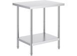 Tavolo Da Lavoro Tavolo Da Cucina Tavolo Di Preparazione 610X762 Mm - Tavolo Commerciale Per Alimenti - Piano Di Lavoro Da Cucina Per La Ristorazione - Robusto E Versatile