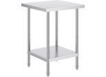Tavolo Di Preparazione In Acciaio Inox - 610X610 Mm Tavolo Da Lavoro Per La Ristorazione - Tavolo Da Cucina Per Uso Commerciale