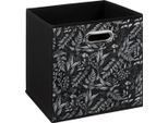 5Five Simply Smart | Cestino Portaoggetti - Biologico - 31X31 Cm - Nero - Decorativo E Pieghevole