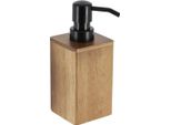 Tendance | Dispenser Per Sapone - Dispenser Per Sapone - 150 Ml - Marrone - Contenitore Per Sapone - Legno D'acacia