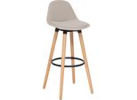 Atmosphera Interior Designer - Barhocker "Maxon"" Beige H92,5Cm"