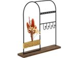 Atmosphera Createur D'interieur - Portagioie Autunno In Metallo Nero H26Cm