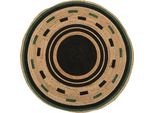 Atmosphera Interior Designer - Teppich "Malakite"" Juta Schwarz D120Cm"