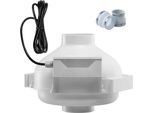 Sistema Di Ventilazione Per La Mitigazione Del Radon 98-114 Mm - Condotto In Linea Da 190 Cfm - Sistema Di Ventilazione A Tenuta Stagna - Riduzione Dell'esposizione Al Radon - Casa Ottimale
