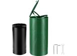 Cestino Per Cani 43L Con Coperchio - 50 Sacchetti Per Rifiuti Inclusi - Pratico Cestino Per Cani In Verde - Smaltimento Dei Rifiuti Del Cane - Forniture Per Animali Domestici