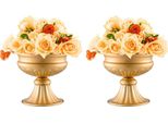 Set Di 10 Vasi Di Fiori Da 16 Cm Per Matrimonio, Anfora A Calice - Portafiori Per Decorazioni - Elegante Decorazione Da Tavola Per Festeggiamenti
