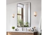 Specchio Rettangolare Per Il Bagno - Vevro Specchio Per Il Trucco 915X610X25Mm - Specchio Da Parete Per Bagni Moderni -