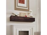 Caminetto Consolle Per Caminetto Cornice Per Caminetto Mensola Galleggiante Mensola A Muro 122 Cm - Marrone - Elegante Decorazione Da Parete Per La Vostra Casa - Materiale Di Alta Qualità