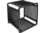 Tendance | Scaffale Modulare - Smart Kube - Nero - Bambù - Design Moderno - Versatile - Scaffale Da Bagno