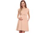 Peekaboo - Vestito Maternità Donna Barren Beige L/Xl