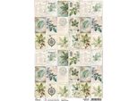 Carta Di Riso Per Decoupage Ciao Bella Per Decoupage A4 - Gabinetto Di Foglie Botaniche