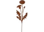 Esschert Design | Spina Di Dente Di Leone Da Giardino - 37 Cm - Aspetto Ruggine - Decorazione Rustica Da Giardino - Accenti Ispirati Alla Natura