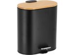 Tendance | Cestino Per I Rifiuti - Cestino Per I Rifiuti - 5 L - Nero - Cestino Per I Rifiuti - Con Coperchio E Pedale