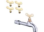 Inf Rubinetto Bloccabile - Lega Corpo Esteso Ottone Chiave (Antispruzzo)