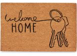 Giftdecor | Zerbino - Zerbino In Cocco - 60 X 40 Cm - Porta D'ingresso - Tappetino - Welcome Home