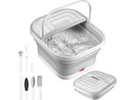 Pediluvio, Controllo Intelligente Della Temperatura, Design Pieghevole, Bianco, 220 V, Spina Ue