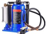 Succebuy Martinetto Pneumatico Idraulico A Bottiglia Con Capacità Di Carico Di 20 T, Escursione Di Sollevamento Di 260-495 Mm, Martinetto Pneumatico E Manuale Con Pompa Per Auto, Pick-Up, Camion, Camper E Suv, Blu