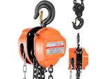 Succebuy Paranco A Catena Con Portata Di 3 Tonnellate, Paranco A Catena Manuale, Altezza Di Sollevamento Di 3 M, Paranco Con Catena G80, Robusto Blocco A Catena, Attrezzatura Di Sollevamento Manuale, Blocco A Catena Per Officine, Magazzini E Manutenzione Di Macchine, Arancione