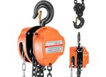 Succebuy Paranco A Catena Con Capacità Di Carico Di 3 Tonnellate, Paranco A Catena Manuale, Altezza Di Sollevamento Di 6 M, Paranco Con Catena G80, Robusto Blocco A Catena, Attrezzatura Di Sollevamento Manuale, Blocco A Catena Per Officine, Magazzini, Manutenzione Di Macchine, Arancio