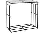 Succebuy Porta Legna Da Ardere In Metallo, Porta Legna Da Ardere 1850X700X1800 Mm, Supporto Per Legna Da Ardere In Materiale Robusto, Portata Massima 181 Kg, Porta Legna Da Ardere Per Camino, Patio E Cortile