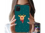 Custodia Per Samsung Galaxy A81 - Renna Su Sfondo Verde Disegni Natalizi