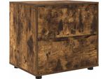 Vidaxl Armadio Portaoggetti In Rovere Fumé 60 X 48 X 57 Cm