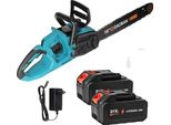 Motosega Elettrica, Funzionamento A Batteria, Motore Brushless, 2 Batterie