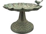 Exner | Vaschetta Per Uccelli - 13 Cm - Metallo - Decorativa - Resistente Alle Intemperie - Decorazione Da Giardino