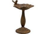 Exner | Vaschetta Per Uccelli Con Supporto - 23 Cm - Rame Stile Antico - Decorazione Da Giardino - Design Rustico
