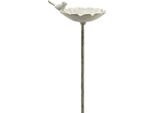 Exner | Vasca Per Uccelli - Altezza 100 Cm - Bianco - Rustico - Decorazione Da Giardino - Pratico E Resistente Alle Intemperie