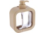 Tendance | Dispenser Per Sapone - Dispenser Per Sapone - 500 Ml - Beige - Contenitore Per Sapone - Trasparente
