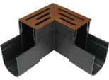 Angolo Per Canali Di Drenaggio Stretti Acciaio Corten 155 X 155 - Al Pezzo