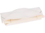 Coprisedile Tessuto, Bianco, Nero Cucitura Decorativa - Per Simson S50, S51, S70, KR51/2 Schwalbe, SR4-3 Sparrowhawk, SR4-4 Hawk