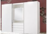 Armadio Magic Ad Ante Scorrevoli Armadio Per La Camera Da Letto Con Elemento Specchio Girevole A 2 Ante 300 Cm Bianco