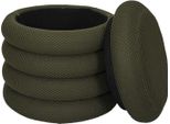 Howhomely | Pouf - 37X37X42Cm - Pouf Verde - Pouf In Tessuto