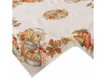 Eurofirany | Tovaglia Di Arazzo - 100X100 Cm - Motivo Autunnale - Zucca, Girasoli, Rustico, Decorativa