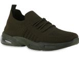 Van Hill Uomo Scarpe Da Corsa Scarpe Sportive Suola Profilata In Maglia 841740, Colore: Verde Oliva, Taglia: 40