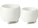 Howhomely | Fioriera - Botanica - Crema - Design Elegante - Robusta Con Piedini - Di Facile Manutenzione - Vasi Da Fiori