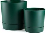 Howhomely | Fioriera - Azalea - 17,5X18,4 Cm E 22,5X23,6 Cm - Verde Intenso - Resistente Alle Intemperie E Robusta - Vasi Da Fiori