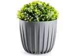 Howhomely | Fioriera - Stripped - 24X21 Cm - Grigio - Design Moderno - Resistente Ai Raggi Uv E Robusto