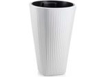 Howhomely | Fioriera - Mora - 39X61 Cm - Bianco - Design Moderno - Con Inserto Nero